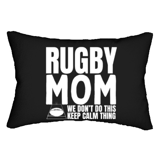 Rugby Mom Quote Funny Rugby Lumbar Pillows