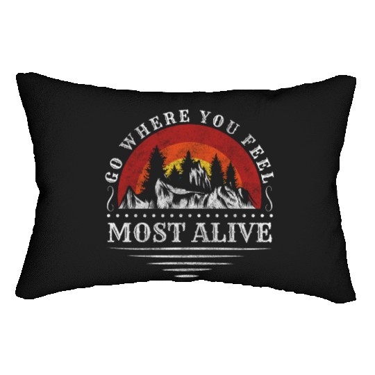 Mountaineering Peak Goal Lumbar Pillows