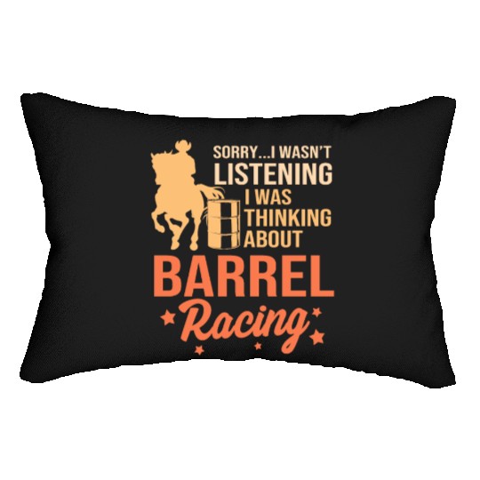 Horseback Riding Cowgirl Funny Barrel Racing Lumbar Pillows