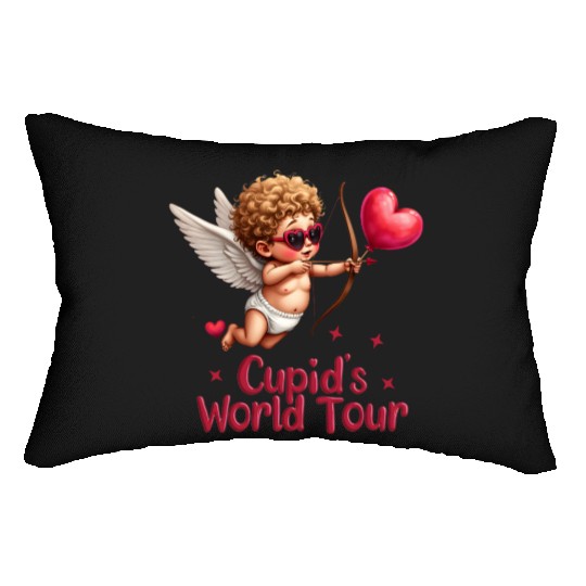 Cupid world tour Lumbar Pillows