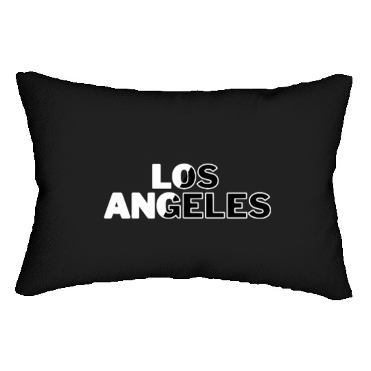 Los Angeles Black n White Lumbar Pillows