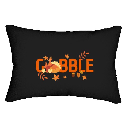 GOBBLE TURKEY PODIATRIST FUNNY THANKSGIVING Lumbar Pillows