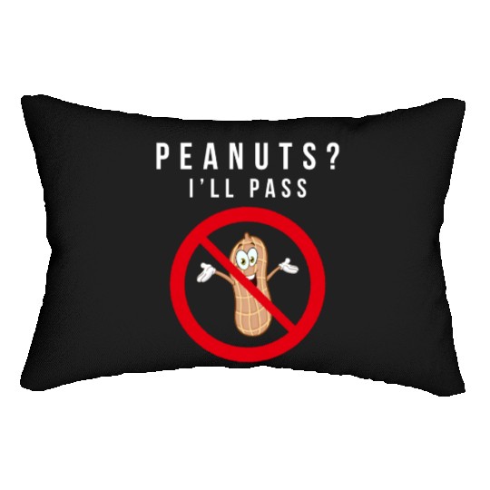 No Peanuts Allowed Lumbar Pillows
