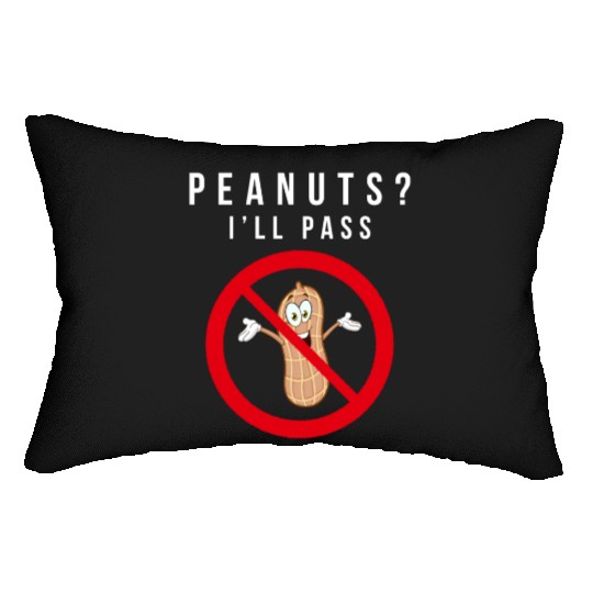 No Peanuts Allowed Lumbar Pillows