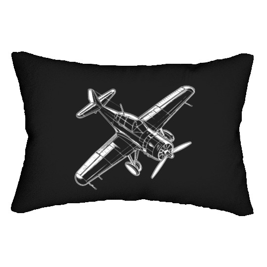 Propeller Aircraft Lumbar Pillows