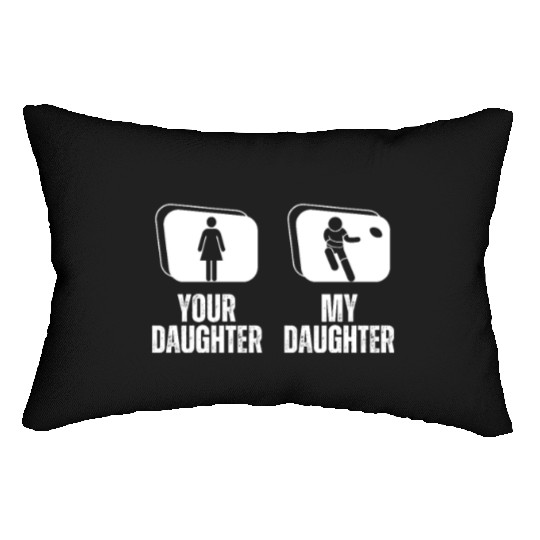 Rugby Player Your Daughter My Daughter Proud Dad Lumbar Pillows