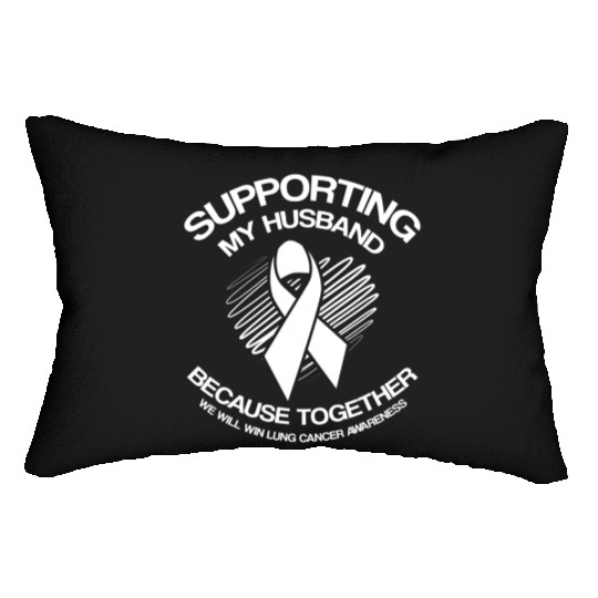 Lung Cancer Awareness Supporting Husband Lumbar Pillows