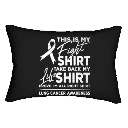 This is My Fight Lumbar Pillows Lung Cancer Support
