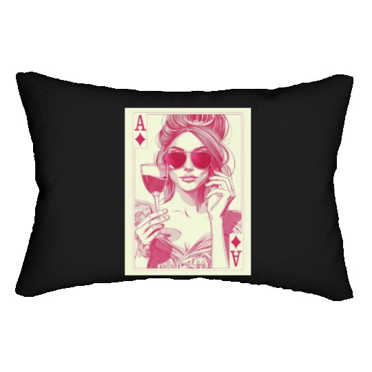 joker girl Lumbar Pillows
