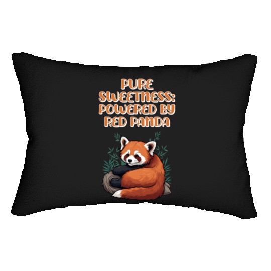 Pure Sweetness: Powered By Red Panda - Cute Animal Lumbar Pillows
