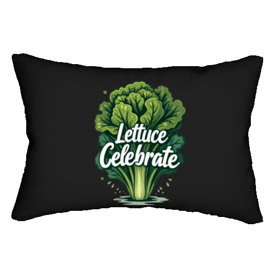 Funny Food Art: Lettuce Romaine Salad for Salad Lumbar Pillows