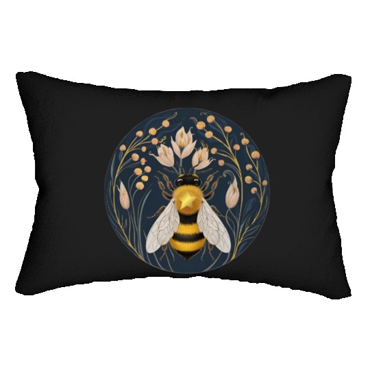 Golden Harvest Honey Bee Lumbar Pillows