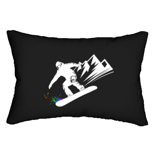 Snowboard Snowboarder Snowboarding Winter Sports Lumbar Pillows