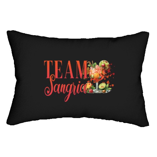 Cocktail Bartender Team Sangria Lumbar Pillows