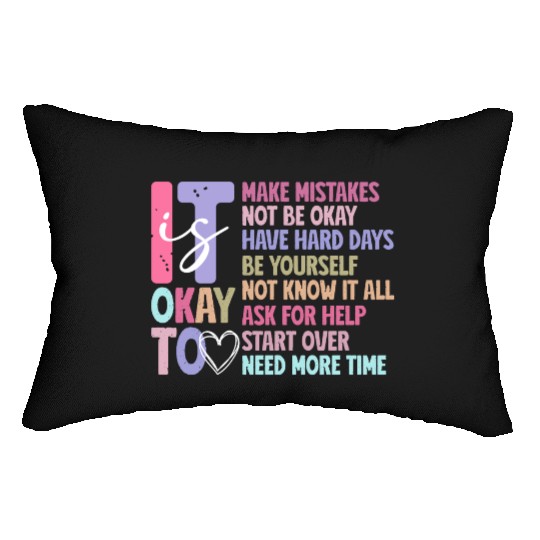 Be Yourself - Embrace Mistakes Lumbar Pillows