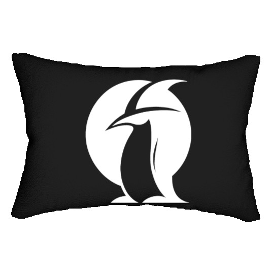 Penguin Witch Hat Silhouette Magical Creatures Lumbar Pillows