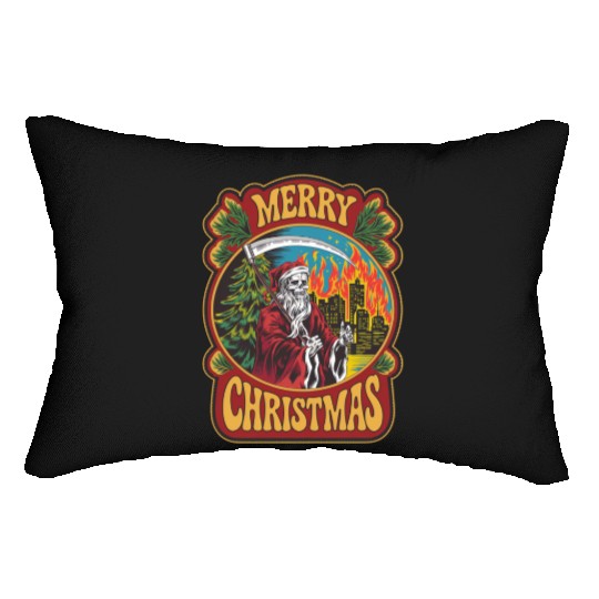 Dark Christmas Lumbar Pillows