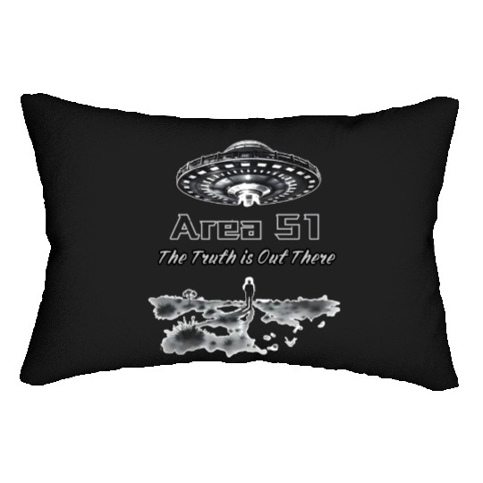 The Truth is Out There: Area 51 - Alien Invasion Lumbar Pillows