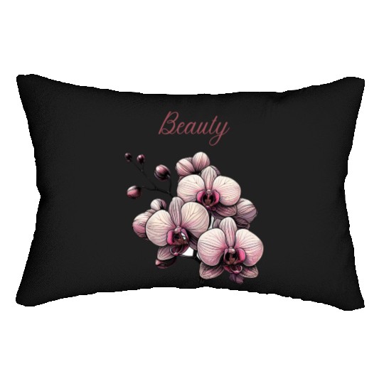 Orchid Elegance: A Symbol of Timeless Beauty Lumbar Pillows