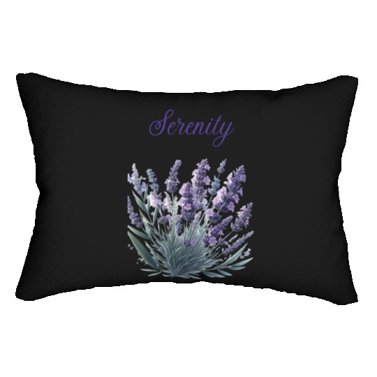 Lavender Serenity: A Symbol of Peace Lumbar Pillows