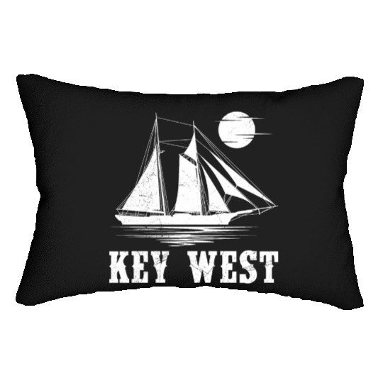 KEY-WEST FLORIDA Sailing Sunshine-State West Keys Lumbar Pillows