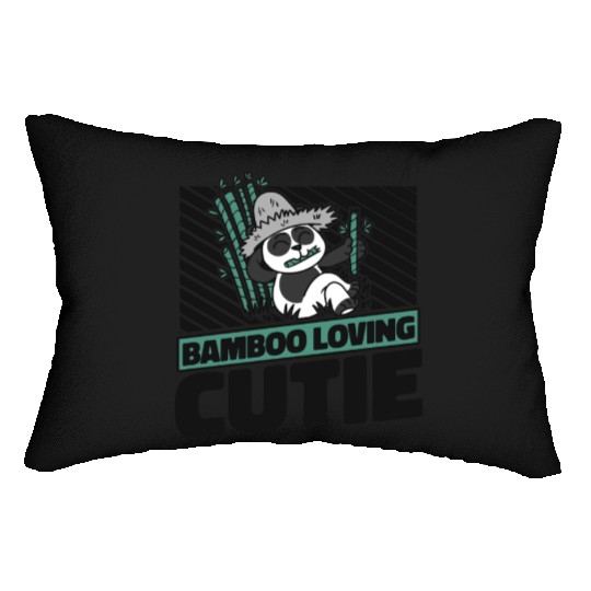 Bamboo Loving Cutie Panda Bear Friend Giant Panda Lumbar Pillows