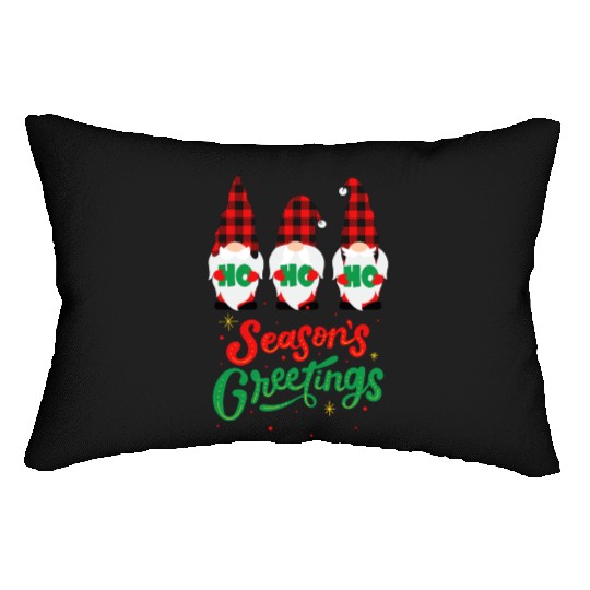 Seasons Greeting With Nome Lumbar Pillows