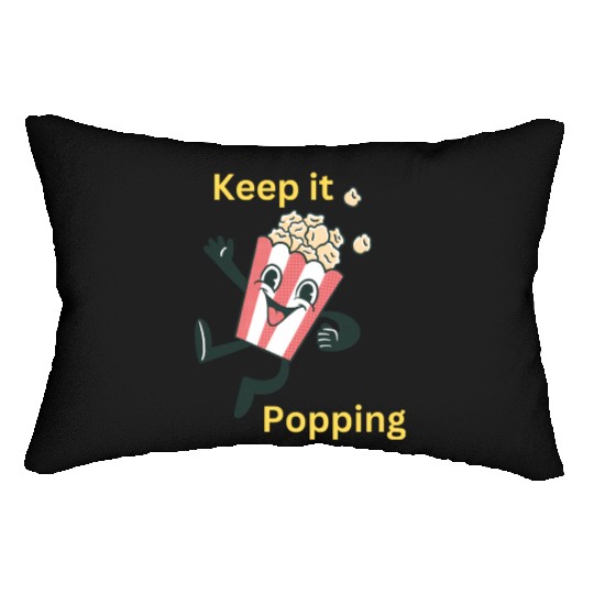 Keep it popping! Popcorn Character! Lumbar Pillows