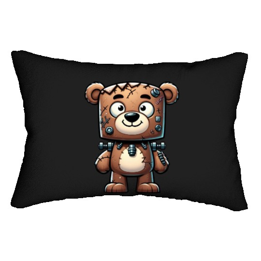 Funny Halloween Zombie Bear Monster Cartoon Lumbar Pillows