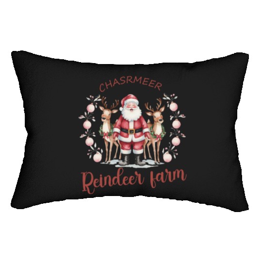 Merry christmas, Christmas Retro Lumbar Pillows