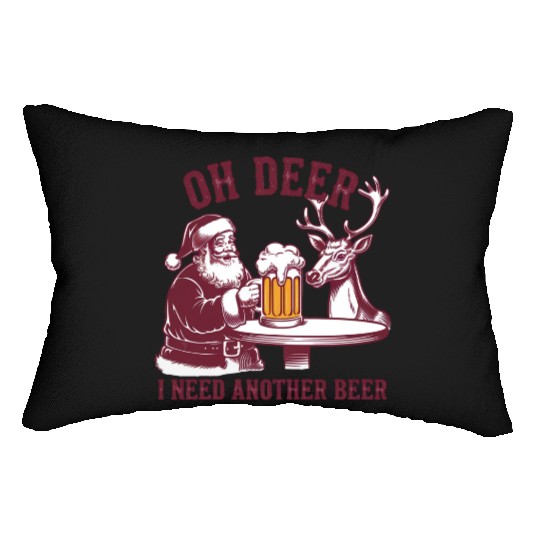 Cute Christmas, Christmas Animals Lumbar Pillows