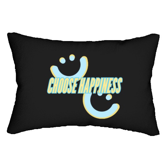 Choose Happiness | phozos Lumbar Pillows