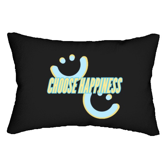 Choose Happiness | phozos Lumbar Pillows