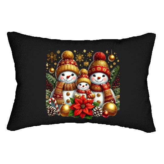 Snowman Christmas, Merry Christmas Lumbar Pillows