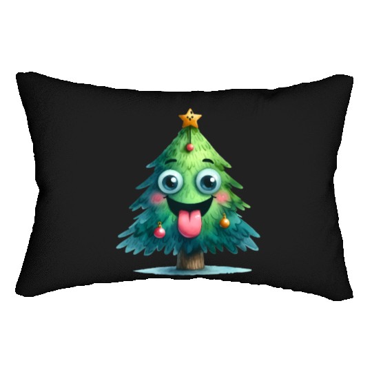 Christmas Tree, Merry Christmas Lumbar Pillows