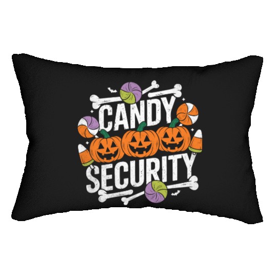 Candy Security Halloween Lumbar Pillows