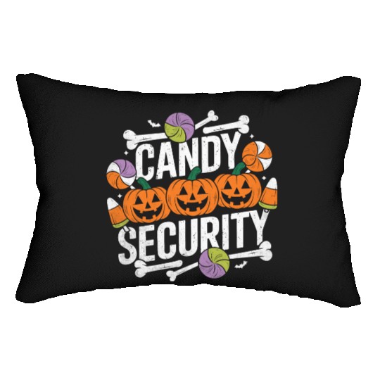 Candy Security Halloween Lumbar Pillows