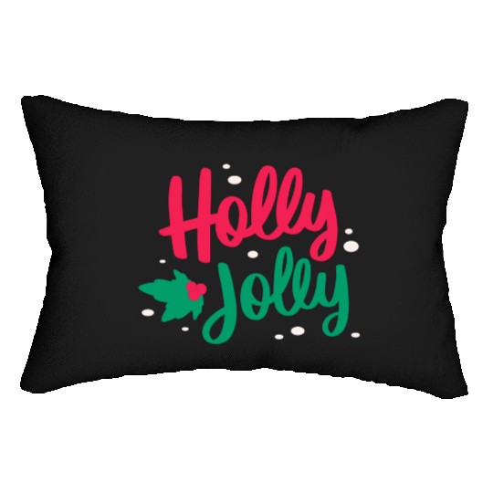 Christmas Holly Jolly Lumbar Pillows