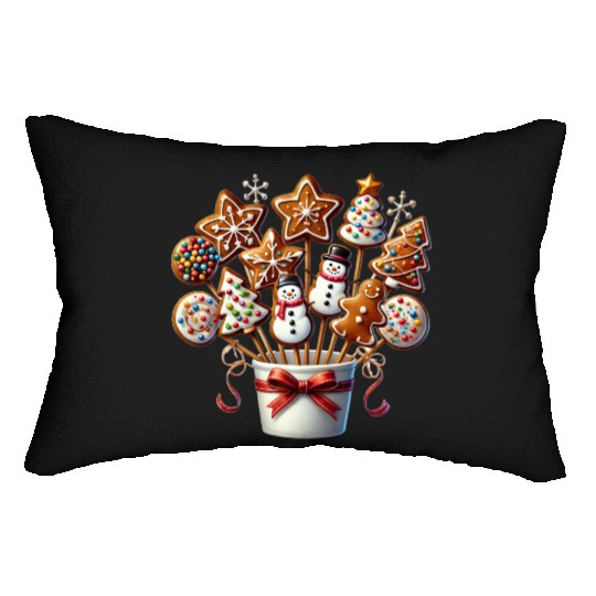 Christmas Candy, Merry Christmas Lumbar Pillows