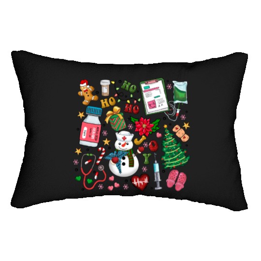 Merry Christmas, Christmas Vintage Lumbar Pillows