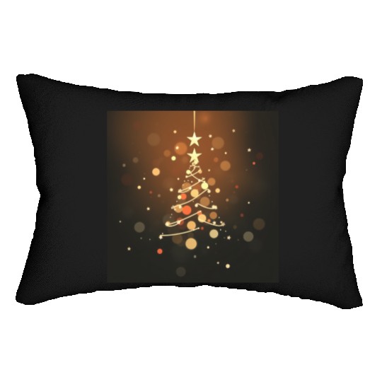 Twinkling Christmas Tree Lumbar Pillows