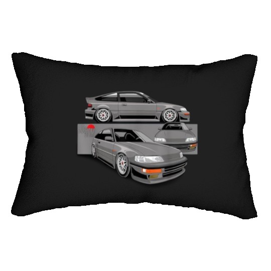 90s JDM CR Hatch Car Graphic Lumbar Pillows