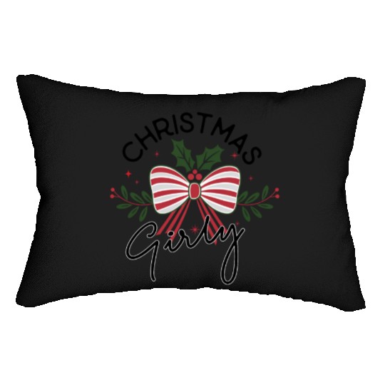 Christmas girly Lumbar Pillows