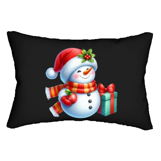 Snowman Christmas, Cute Christmas, Christmas Lumbar Pillows