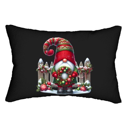 Gnome Christmas, Merry Christmas Lumbar Pillows