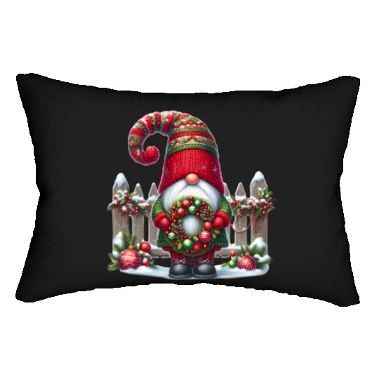 Gnome Christmas, Merry Christmas Lumbar Pillows