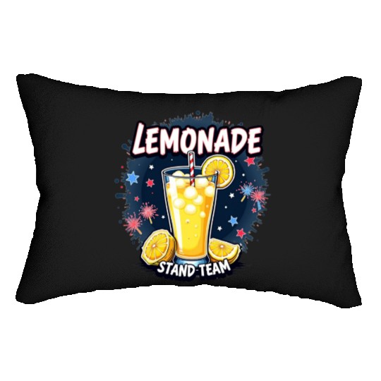 Lemonade stand team Lumbar Pillows
