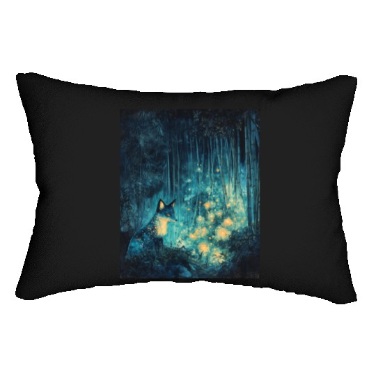 Foxfire in the Bamboo Grove Lumbar Pillows