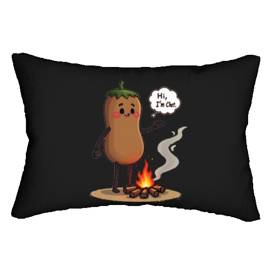 Chestnuts Roasting Christmas Cartoon Lumbar Pillows