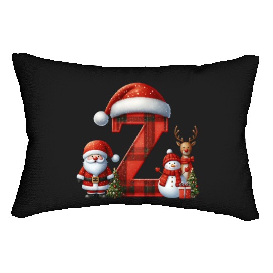 Merry Christmas, Christmas Retro Lumbar Pillows